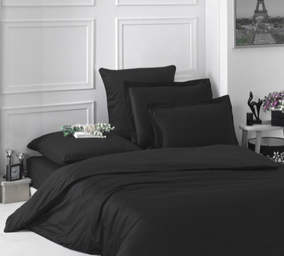 Комплект постельного белья Black satin (Black satin) фото 1